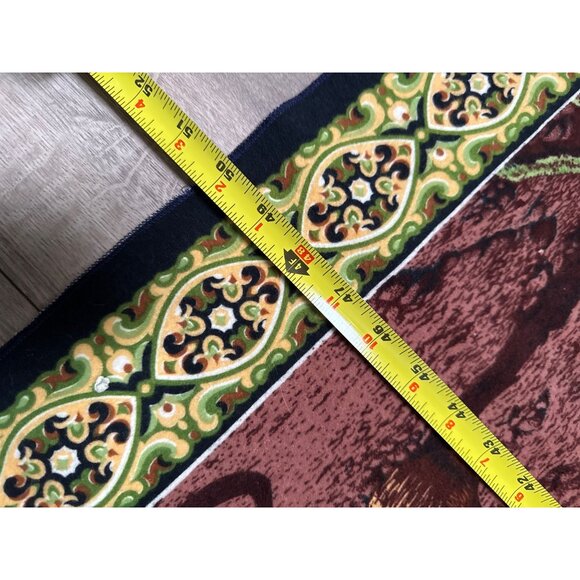 Vintage A.T.C. Unicorn Horse with Snake Print Tapestry Rug Wall Hanging 32x50 In - Picture 2 of 7